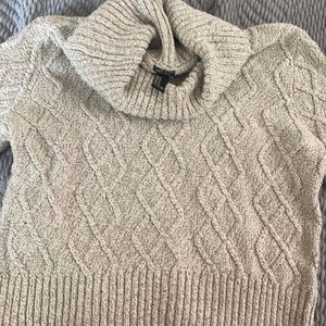 Forever 21 tan turtle neck sweater size M